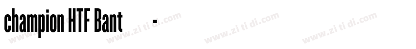 champion HTF Bant字体字体转换